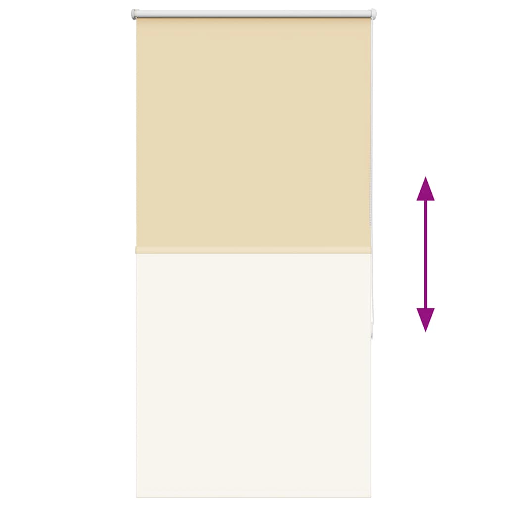 vidaXL Ρολέρ Μπλακάουτ Μπεζ 80x150 cm Πλάτος υφάσματος 75,7 cm