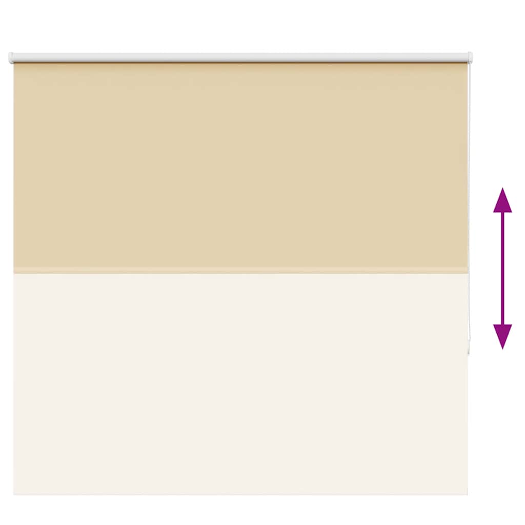 vidaXL Roller Blind Blackout Μπεζ 155x150 cm Πλάτος υφάσματος 151,6cm