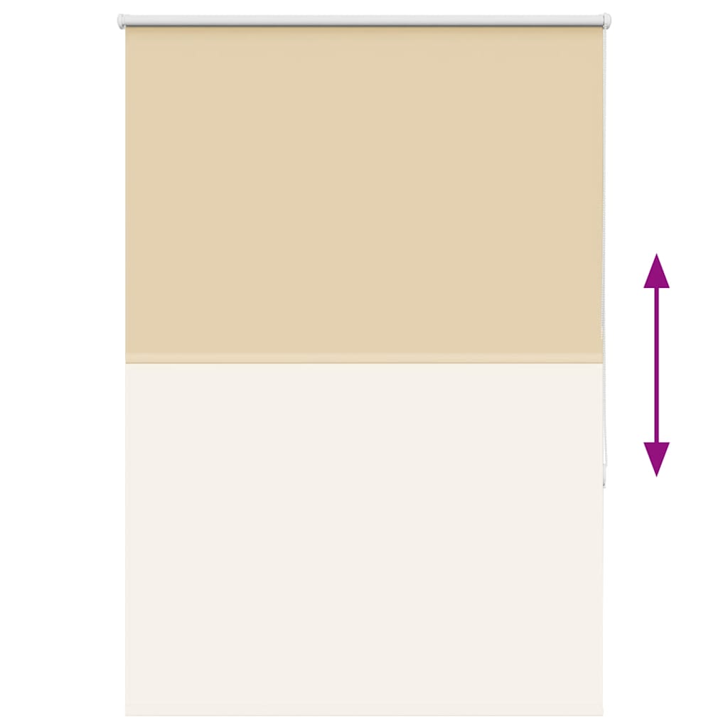 vidaXL Ρολέρ Μπλακάουτ Μπεζ 90x175 cm Πλάτος υφάσματος 85,7 cm
