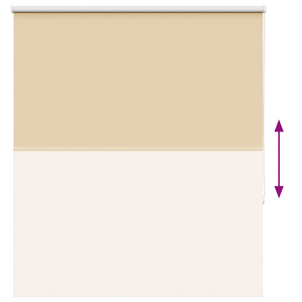 vidaXL Roller Blind Blackout Μπεζ 130x175 cm Πλάτος υφάσματος 126,6cm
