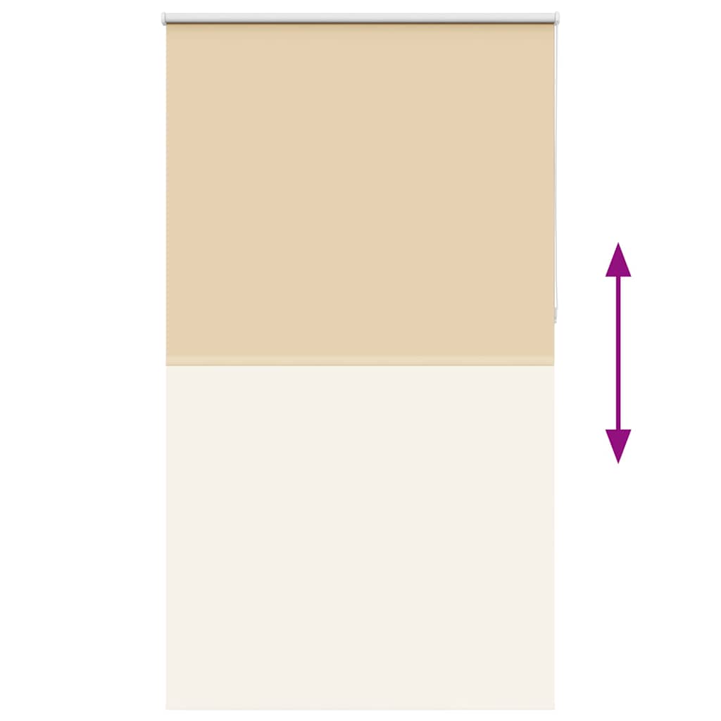 vidaXL Roller Blind Blackout Μπεζ 135x210 cm Πλάτος υφάσματος 131,6cm