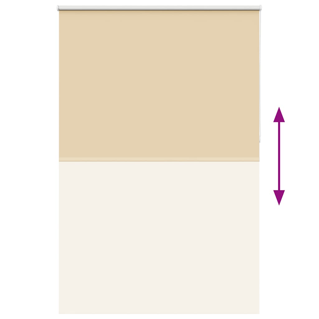 vidaXL Roller Blind Blackout Μπεζ 165x230 cm Πλάτος υφάσματος 161,6cm