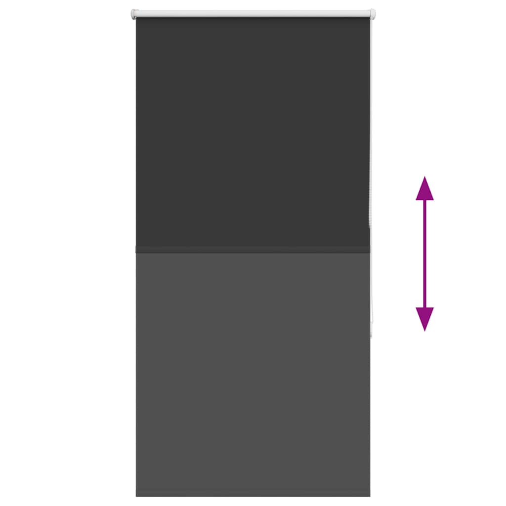 vidaXL Ρολέρ Μπλακάουτ Μαύρο 85x130 cm Πλάτος υφάσματος 80,7 cm