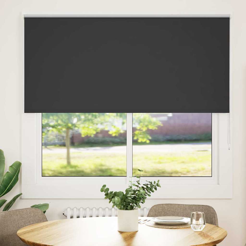 vidaXL Roller Blind Blackout Μαύρο 150x130 cm Πλάτος υφάσματος 146,6cm