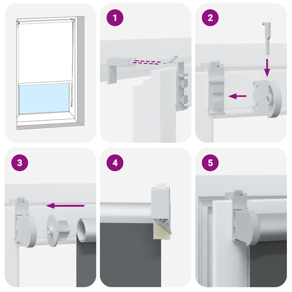 vidaXL Roller Blind Blackout Μαύρο 160x130 cm Πλάτος υφάσματος 156,6cm