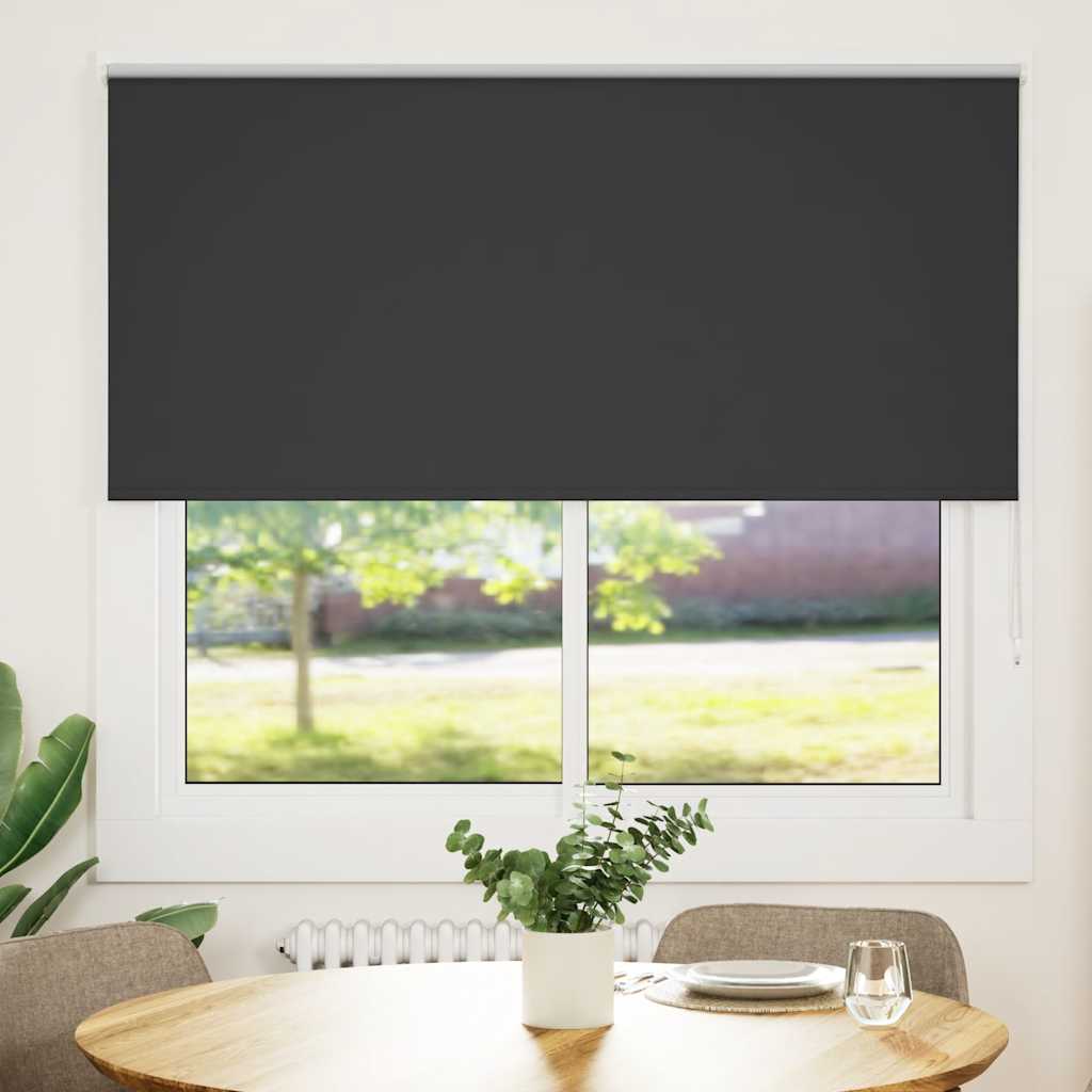 vidaXL Roller Blind Blackout Μαύρο 160x130 cm Πλάτος υφάσματος 156,6cm