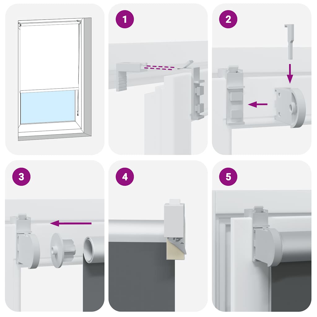 vidaXL Roller Blind Blackout Μαύρο 160x150 cm Πλάτος υφάσματος 156,6cm