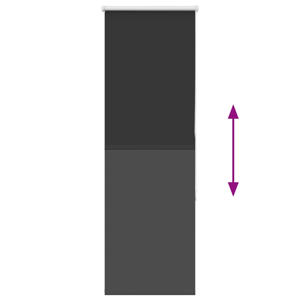 vidaXL Ρολέρ Μπλακάουτ Μαύρο 60x175 cm Πλάτος υφάσματος 55,7 cm