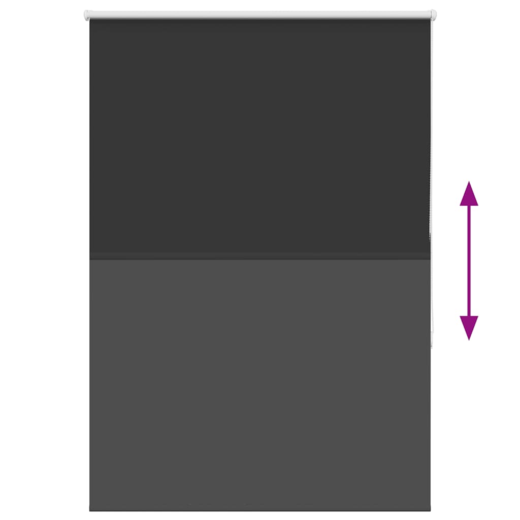 vidaXL Ρολέρ Μπλακάουτ Μαύρο 110x175 cm Πλάτος υφάσματος 105,7 cm