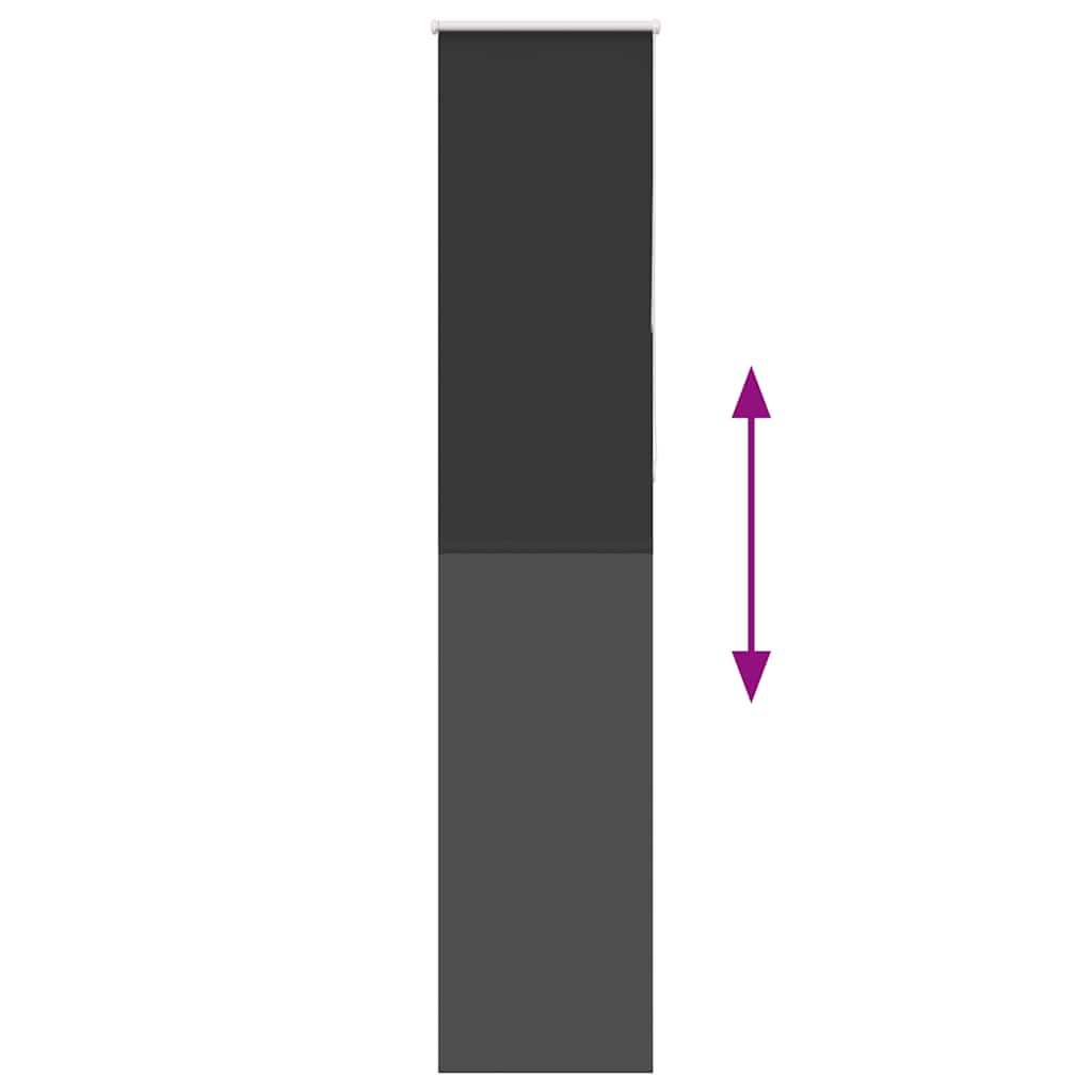 vidaXL Ρολέρ Μπλακάουτ Μαύρο 40x230 cm Πλάτος υφάσματος 35,7 cm