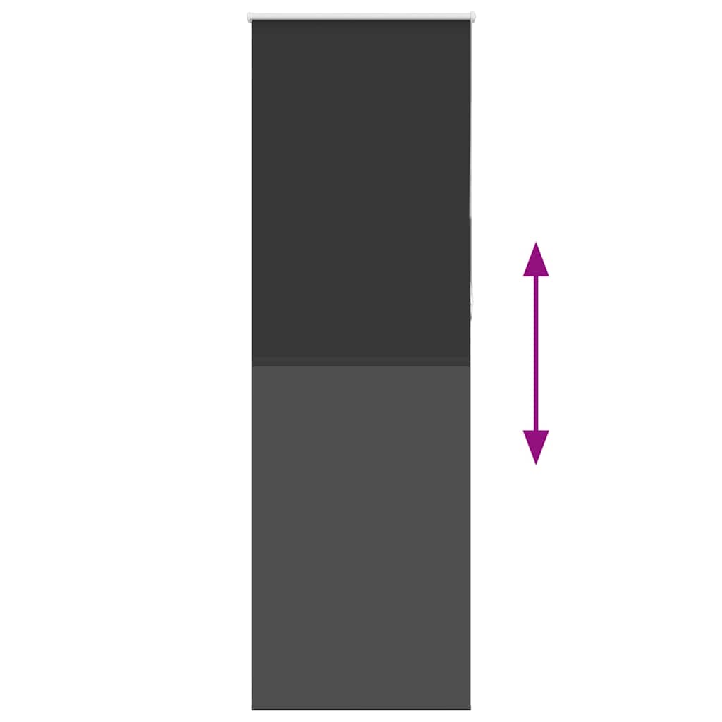 vidaXL Ρολέρ Μπλακάουτ Μαύρο 70x230 cm Πλάτος υφάσματος 65,7 cm