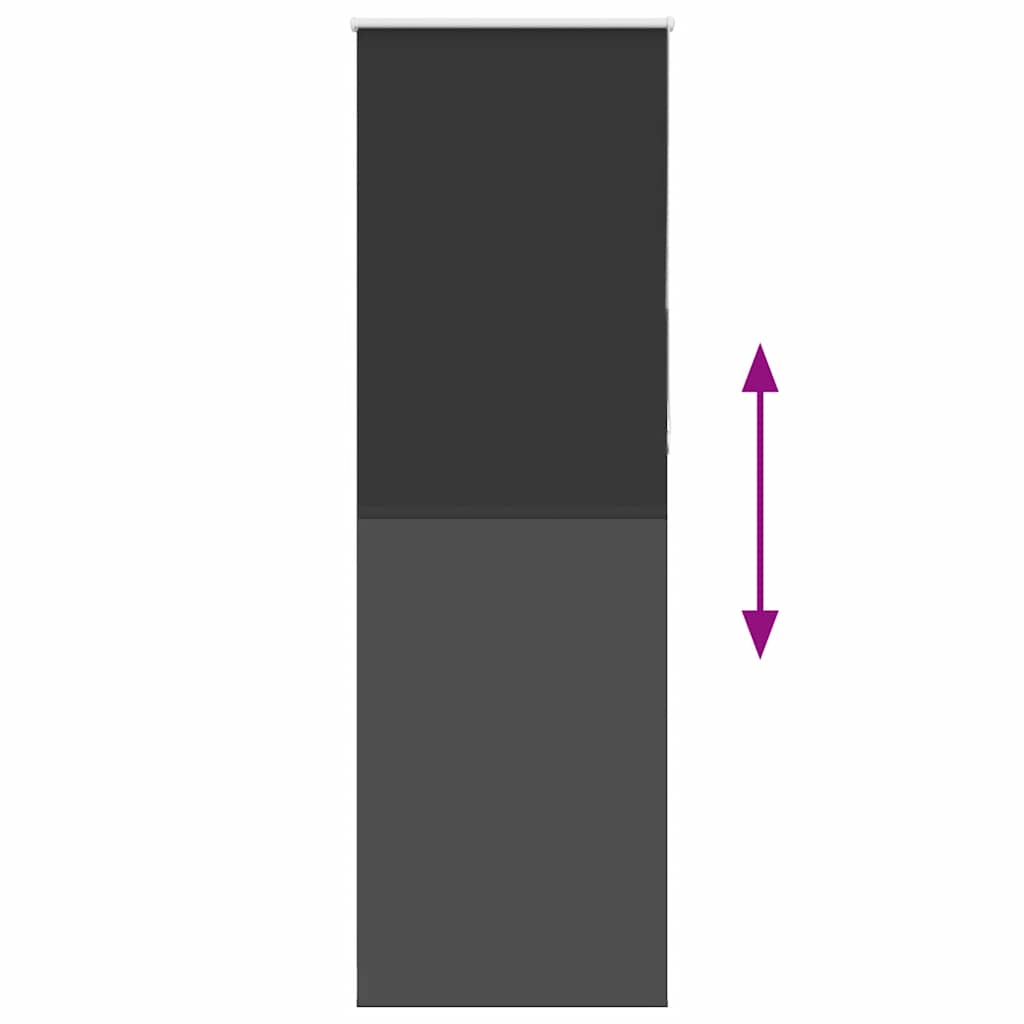 vidaXL Ρολέρ Μπλακάουτ Μαύρο 75x230 cm Πλάτος υφάσματος 70,7 cm