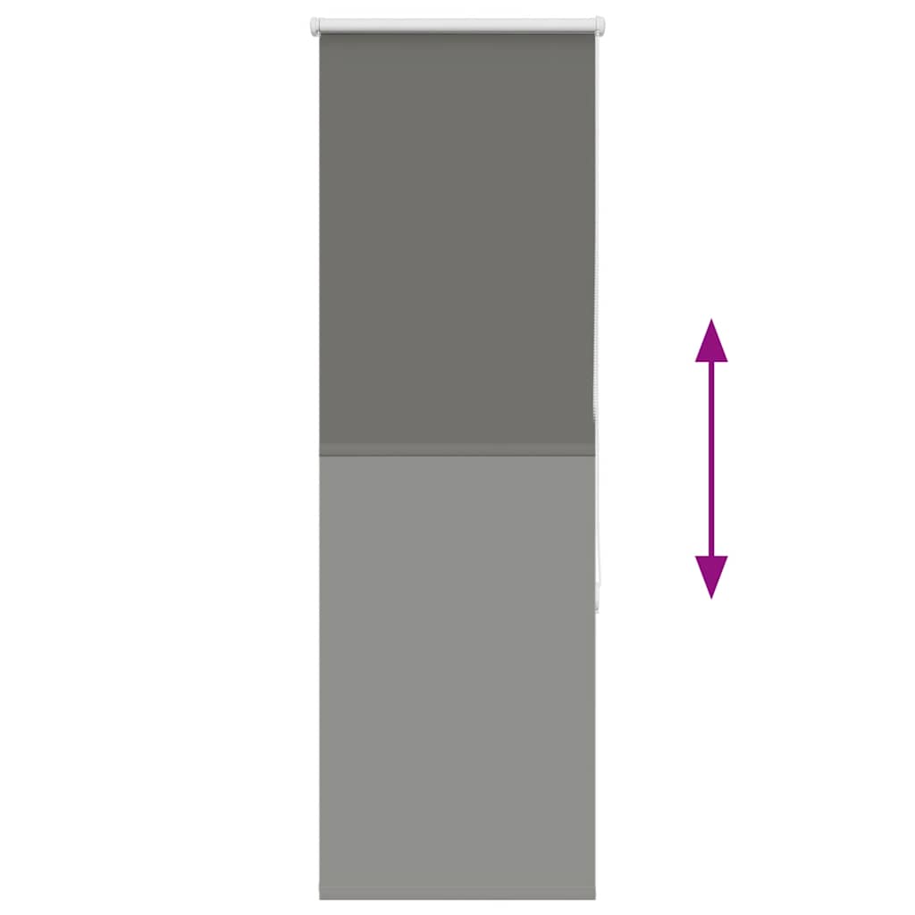 vidaXL Ρολέρ Μπλακάουτ γκρί 55x130 cm Πλάτος υφάσματος 50,7 cm
