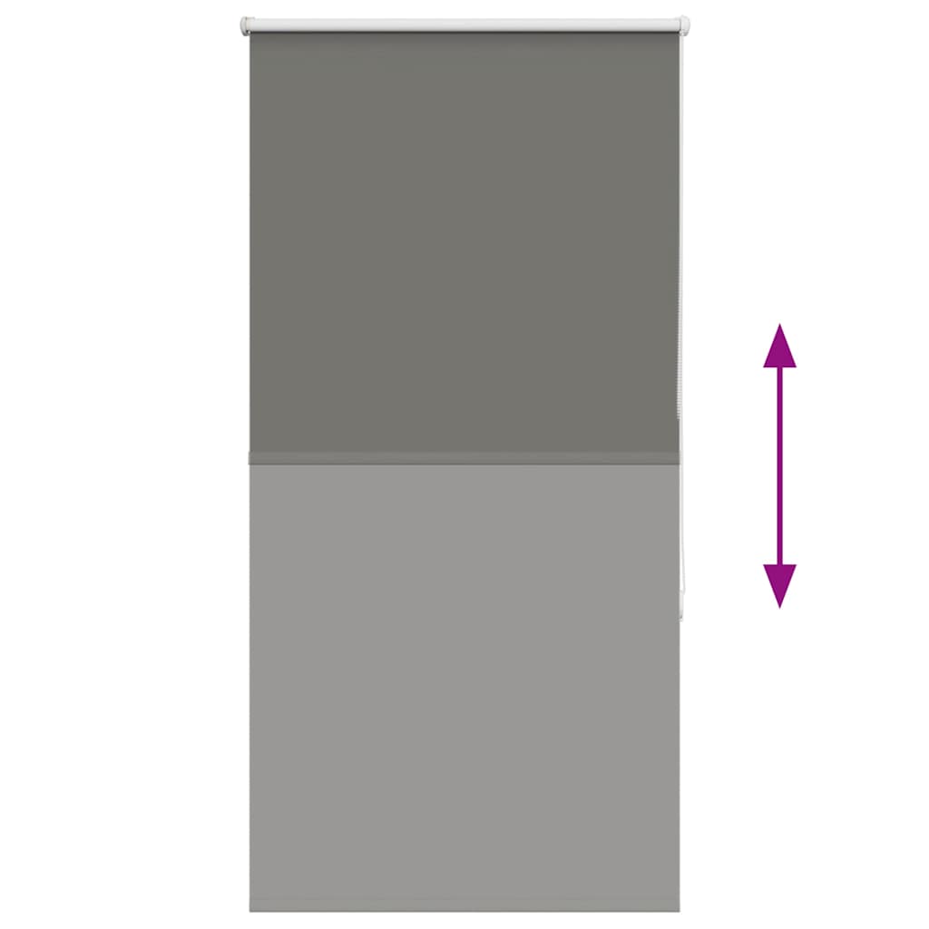 vidaXL Ρολέρ Μπλακάουτ γκρί 65x130 cm Πλάτος υφάσματος 60,7 cm
