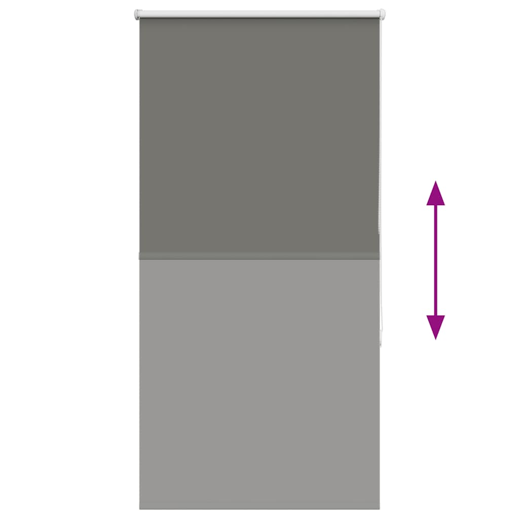 vidaXL Ρολέρ Μπλακάουτ γκρί 70x130 cm Πλάτος υφάσματος 65,7 cm