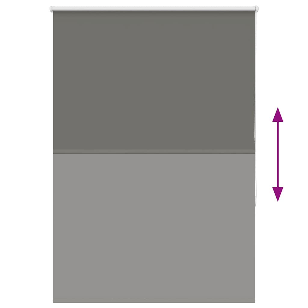 vidaXL Ρολέρ Μπλακάουτ γκρί 110x130 cm Πλάτος υφάσματος 105,7 cm
