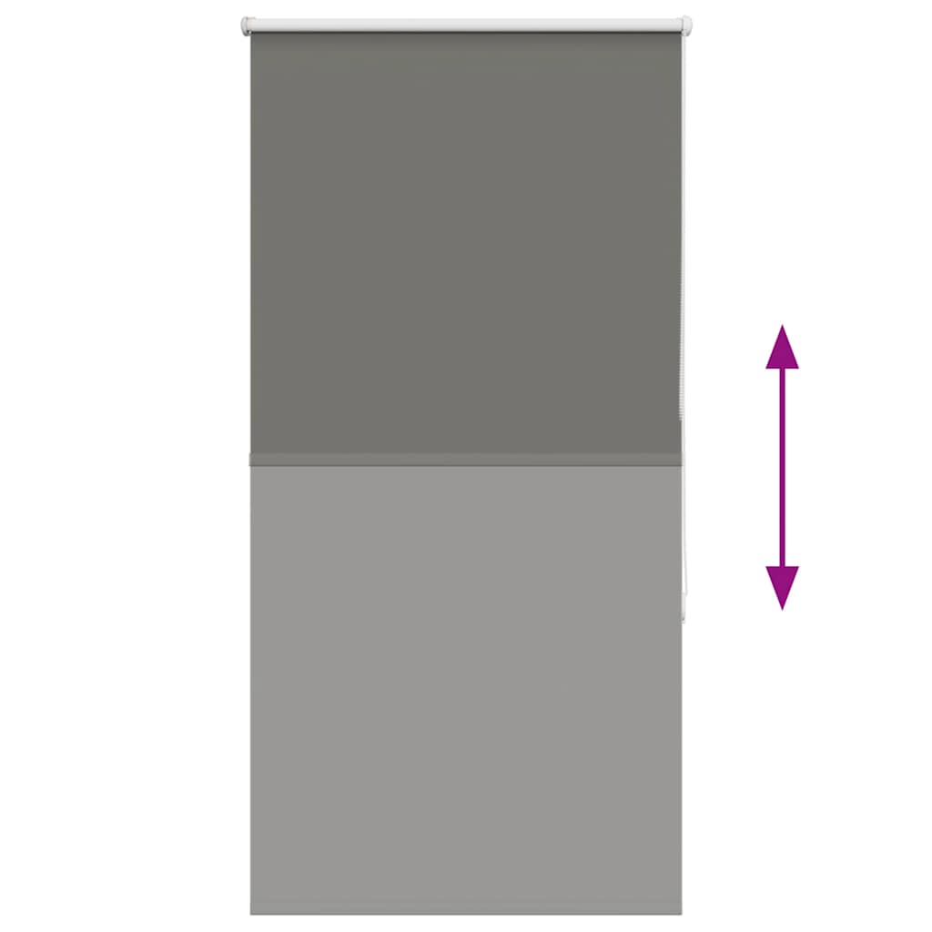vidaXL Ρολέρ Μπλακάουτ γκρί 75x150 cm Πλάτος υφάσματος 70,7 cm