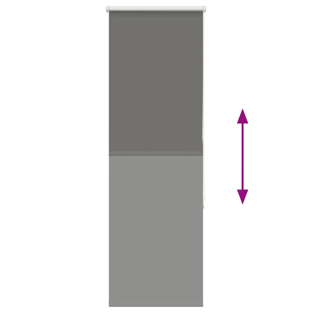 vidaXL Ρολέρ Μπλακάουτ γκρί 50x175 cm Πλάτος υφάσματος 45,7 cm