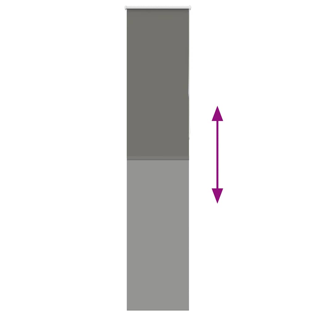 vidaXL Ρολέρ Μπλακάουτ γκρί 50x210 cm Πλάτος υφάσματος 45,7 cm