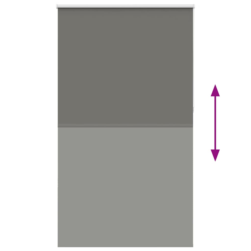 vidaXL Ρολέρ Μπλακάουτ γκρί 125x230 cm Πλάτος υφάσματος 121,6 cm