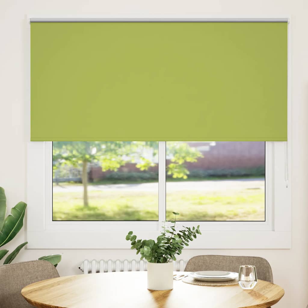 vidaXL Στόρι Συσκότισης με Φύλλα Πράσινο 155x130 εκ. Πλάτος Υφάσματος 151,6 εκ. Πολυεστέρας