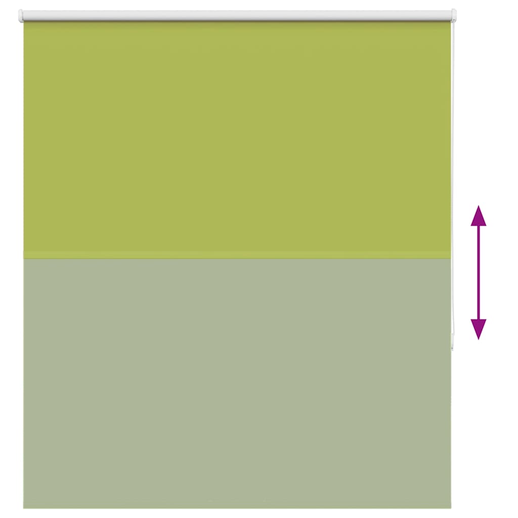 vidaXL Roller Blind Blackout φύλλα πράσινα 135x150 cm Πλάτος υφάσματος
