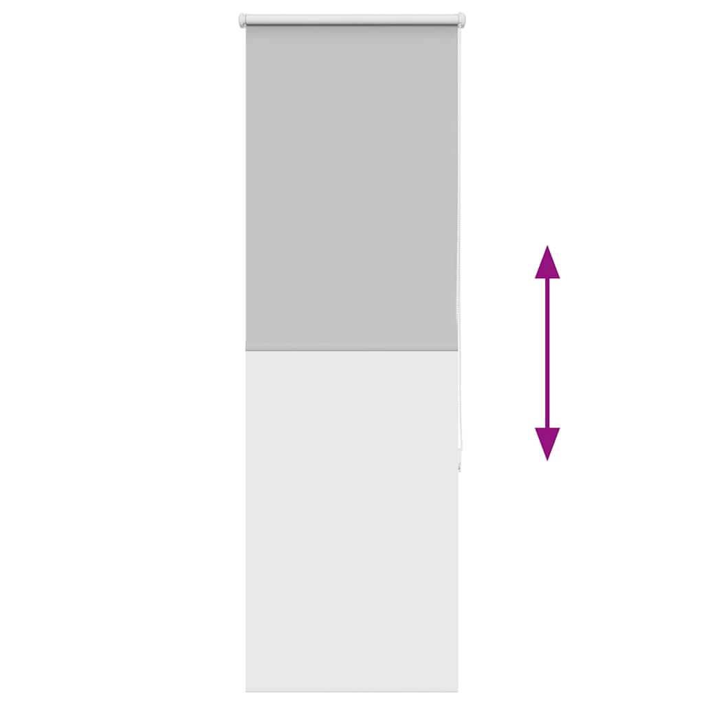 vidaXL Ρολέρ Μπλακάουτ ανοιχτό γκρι 40x130 cm Πλάτος υφάσματος 35,7cm