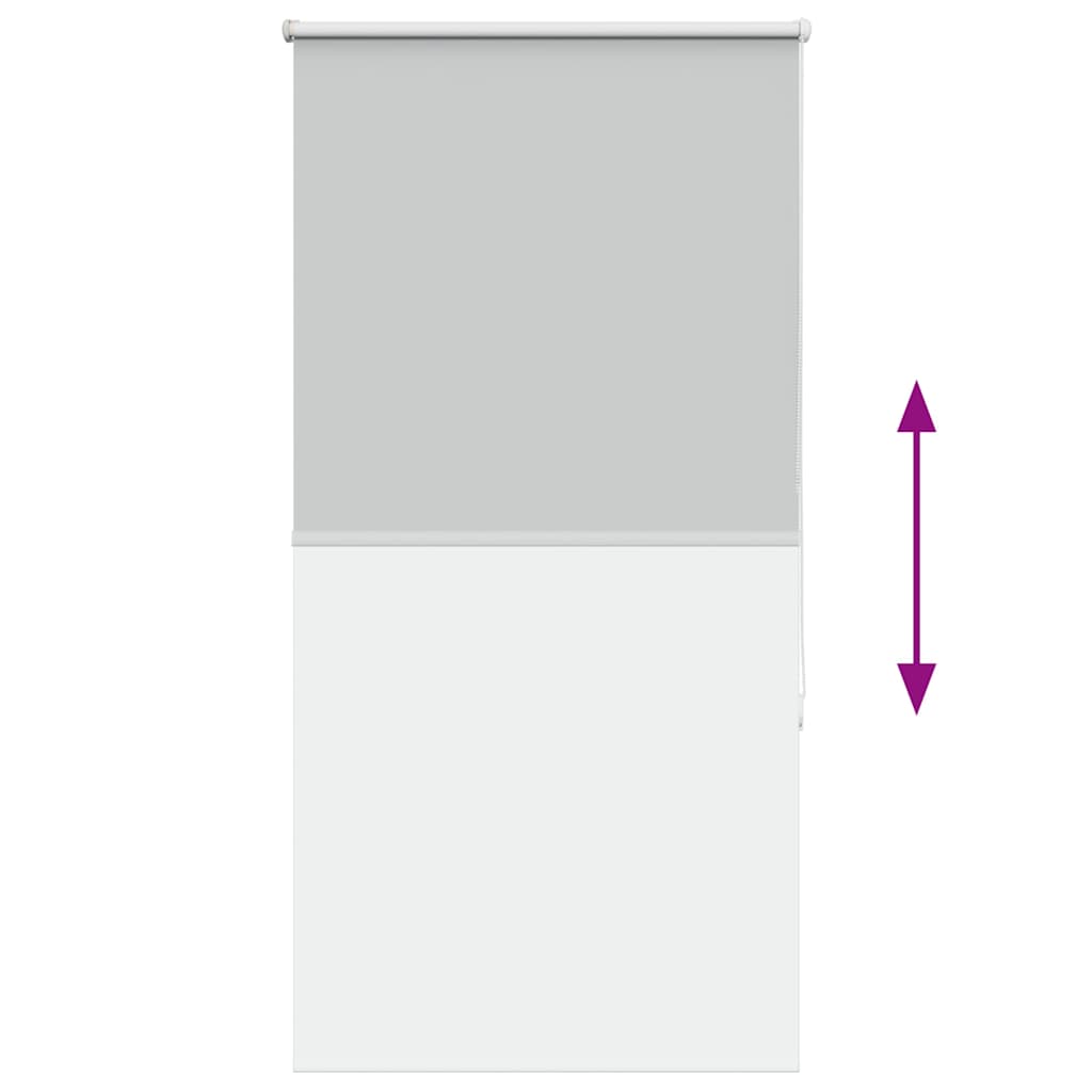 vidaXL Ρολέρ Μπλακάουτ ανοιχτό γκρι 70x130 cm Πλάτος υφάσματος 65,7cm