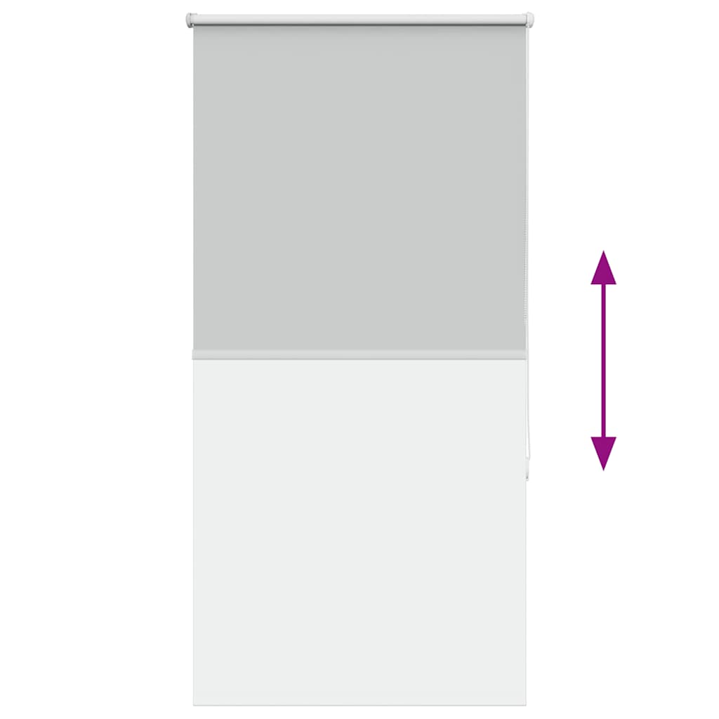 vidaXL Ρολέρ Μπλακάουτ ανοιχτό γκρι 85x130 cm Πλάτος υφάσματος 80,7 cm