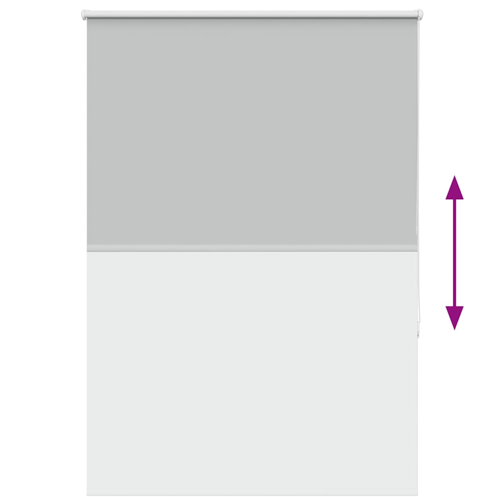 vidaXL Ρολέρ Μπλακάουτ ανοιχτό γκρι 100x130 cm Πλάτος υφάσματος 95,7cm