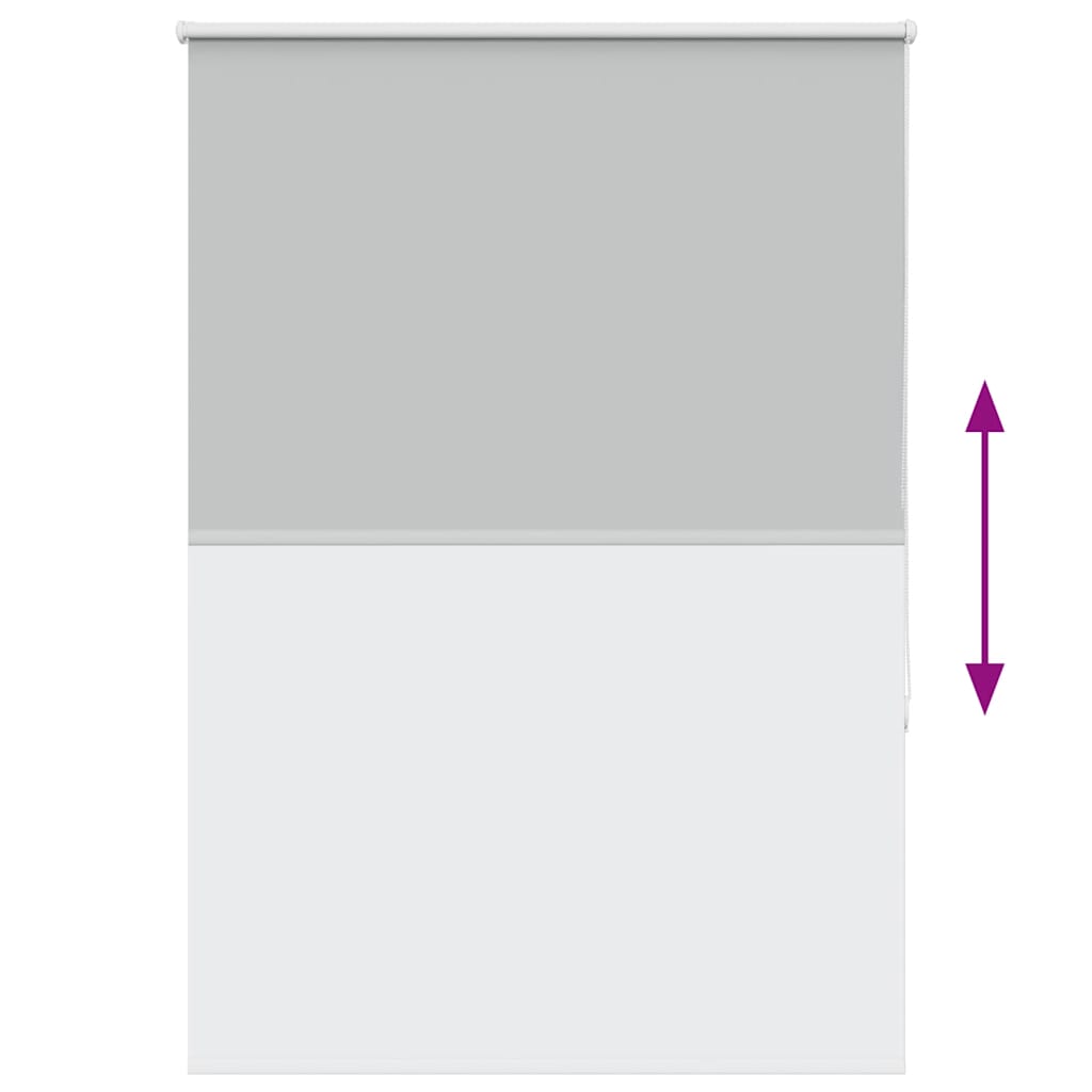 vidaXL Ρολέρ Μπλακάουτ ανοιχτό γκρι 105x130 cm Πλάτος υφάσματος