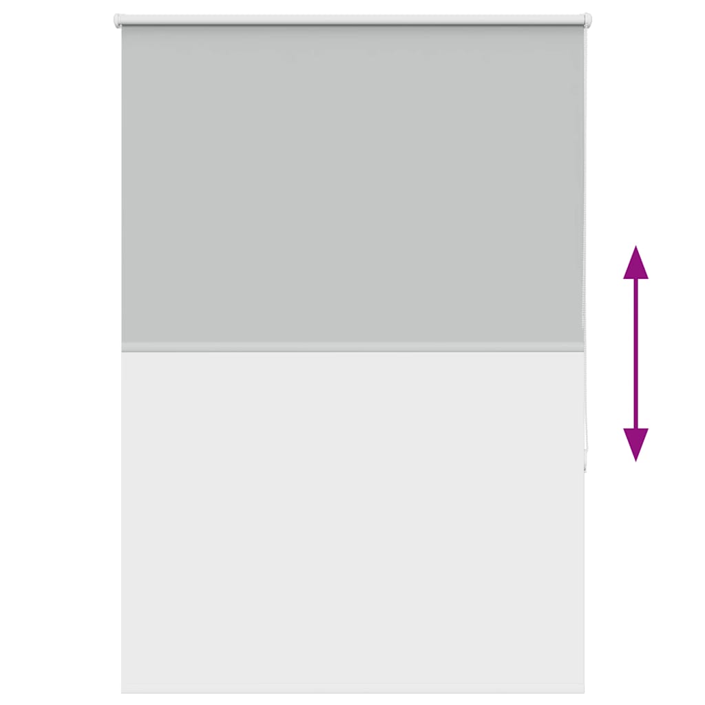 vidaXL Ρολέρ Μπλακάουτ ανοιχτό γκρι 115x130 cm Πλάτος υφάσματος