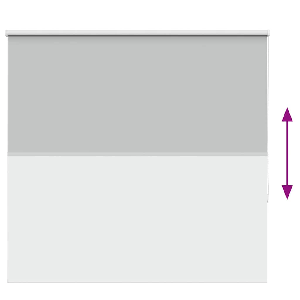 vidaXL Roller Blind Blackout ανοιχτό γκρι 155x130 cm Πλάτος υφάσματος