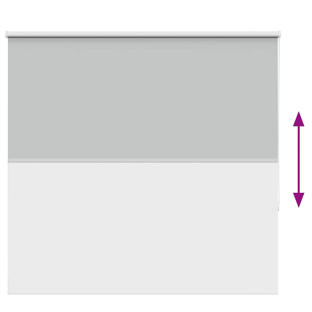 vidaXL Roller Blind Blackout ανοιχτό γκρι 160x130 cm Πλάτος υφάσματος