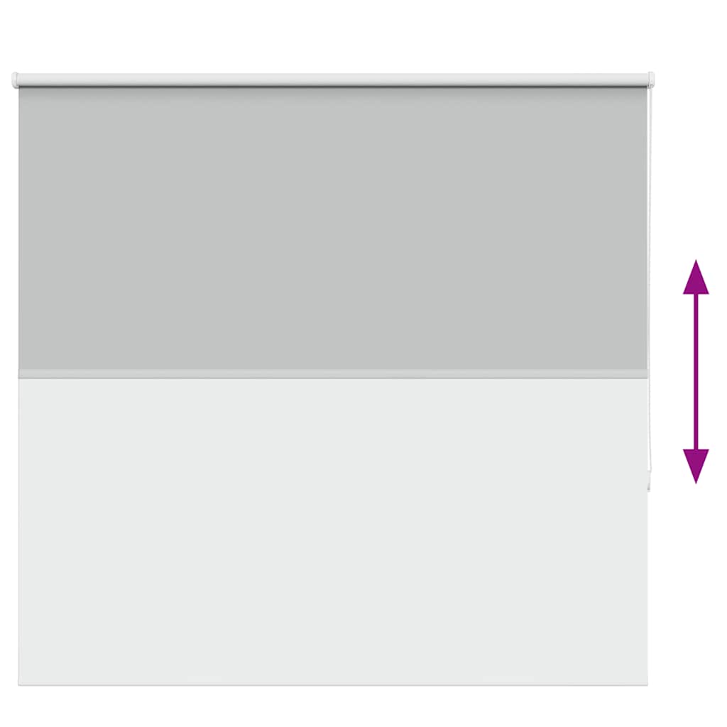 vidaXL Roller Blind Blackout ανοιχτό γκρι 165x130 cm Πλάτος υφάσματος