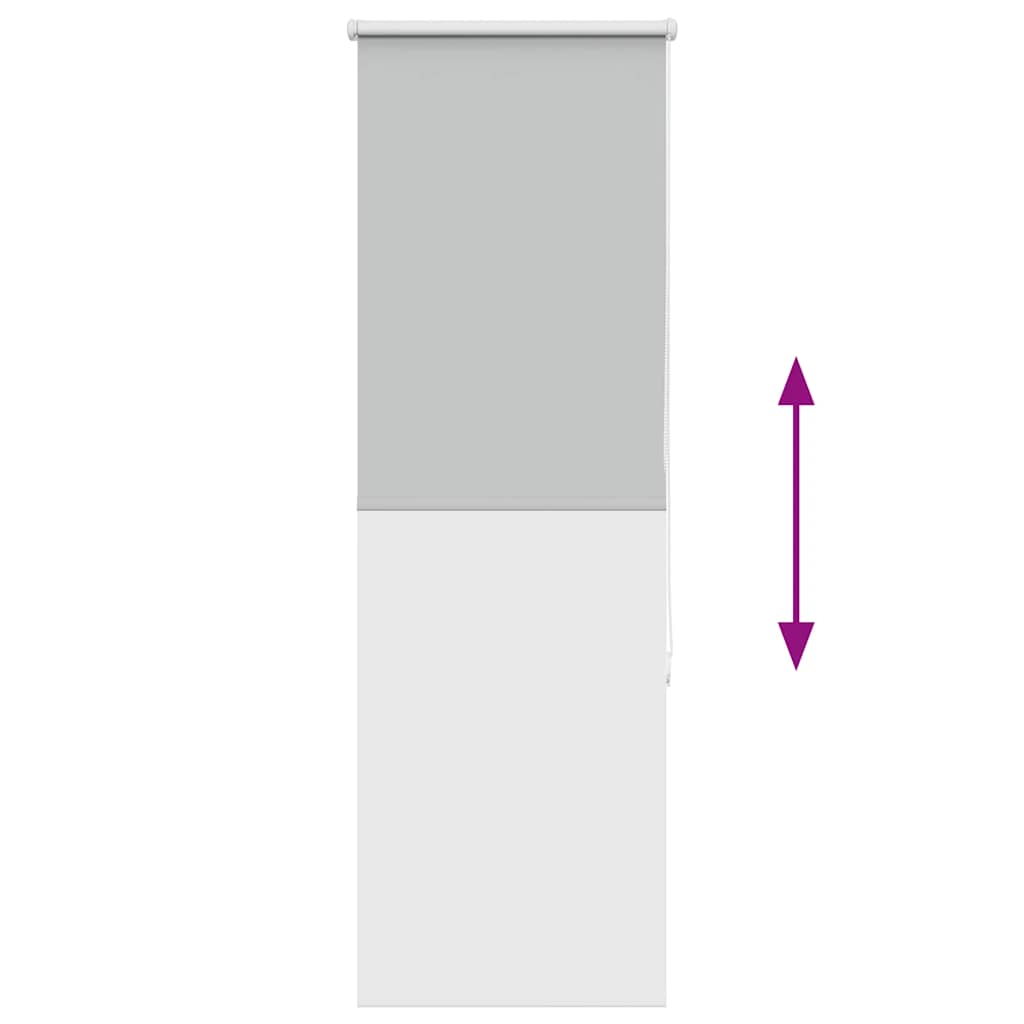 vidaXL Roller Blind Blackout ανοιχτό γκρι 45x150 cm Πλάτος υφάσματος