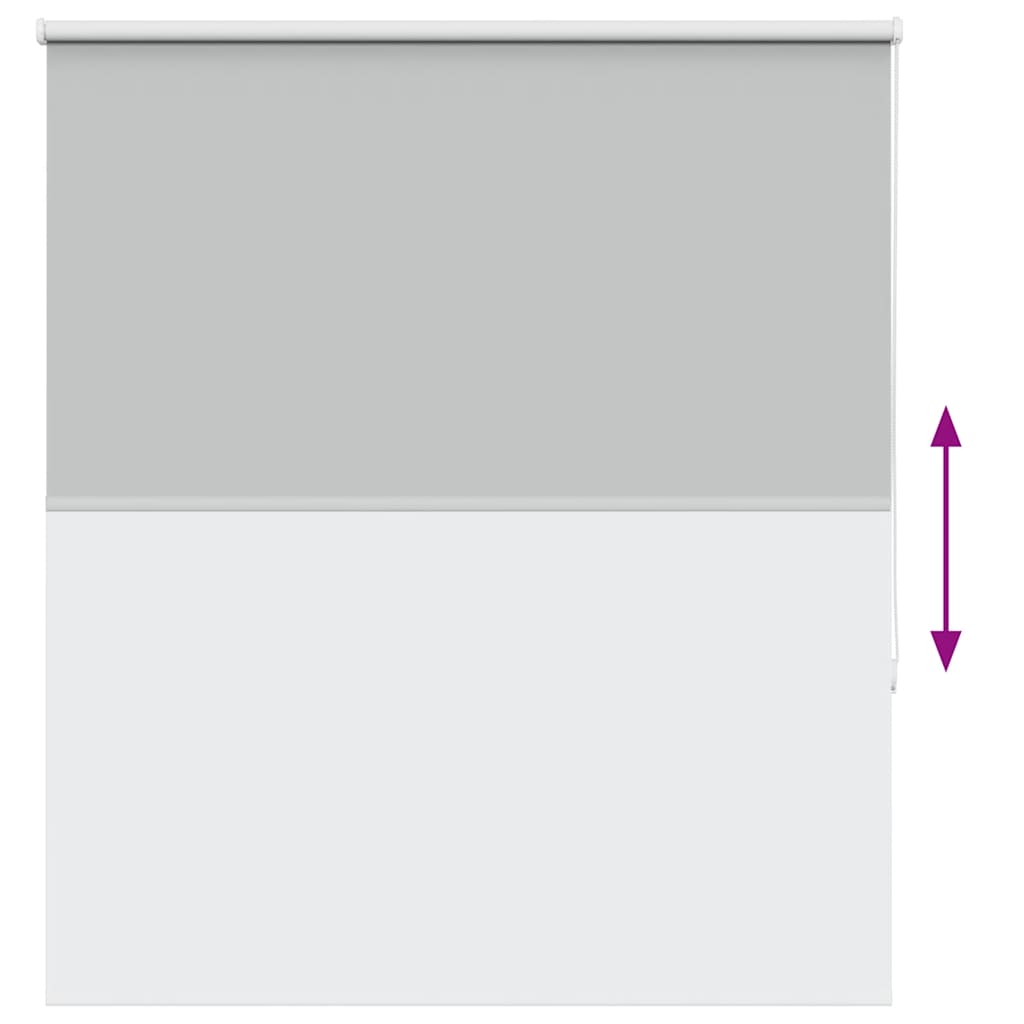 vidaXL Roller Blind Blackout ανοιχτό γκρι 130x150 cm Πλάτος υφάσματος