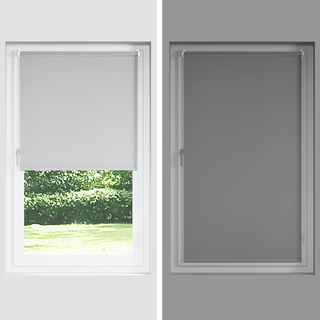 vidaXL Ρολέρ Μπλακάουτ ανοιχτό γκρι 105x175 εκ. Πλάτος υφάσματος