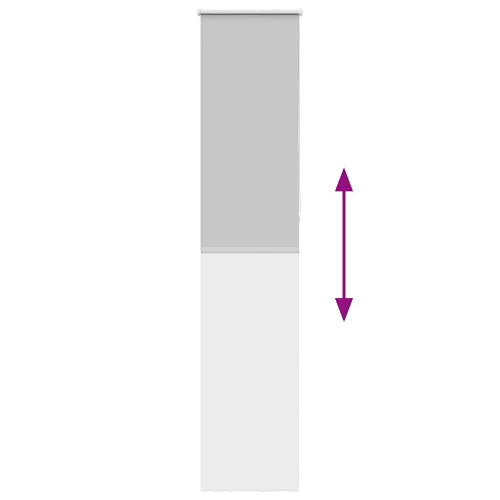 vidaXL Roller Blind Blackout ανοιχτό γκρι 50x210 cm Πλάτος υφάσματος