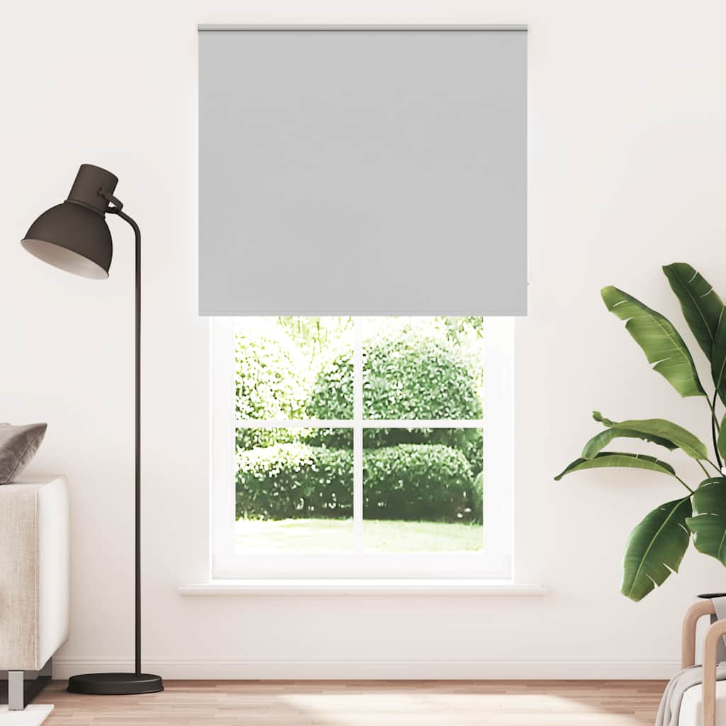 vidaXL Roller Blind Blackout ανοιχτό γκρι 140x210 cm Πλάτος υφάσματος