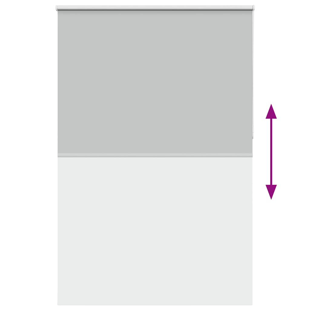 vidaXL Roller Blind Blackout ανοιχτό γκρι 150x210 cm Πλάτος υφάσματος
