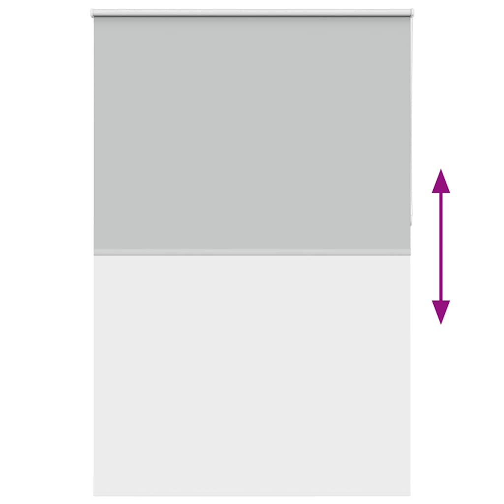 vidaXL Roller Blind Blackout ανοιχτό γκρι 155x210 cm Πλάτος υφάσματος