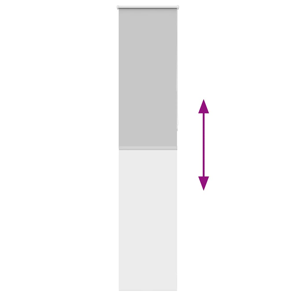 vidaXL Roller Blind Blackout ανοιχτό γκρι 50x230 cm Πλάτος υφάσματος