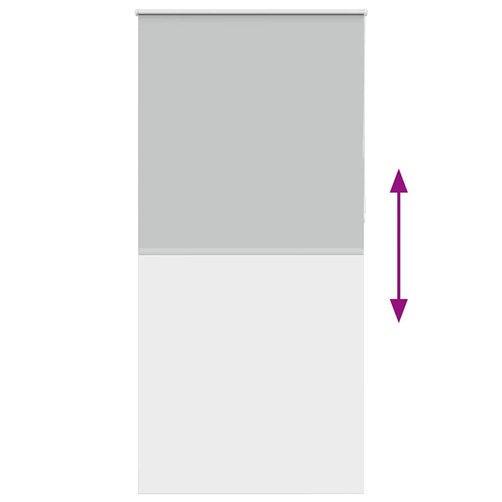 vidaXL Ρολέρ Μπλακάουτ ανοιχτό γκρι 90x230 cm Πλάτος υφάσματος 85,7 cm