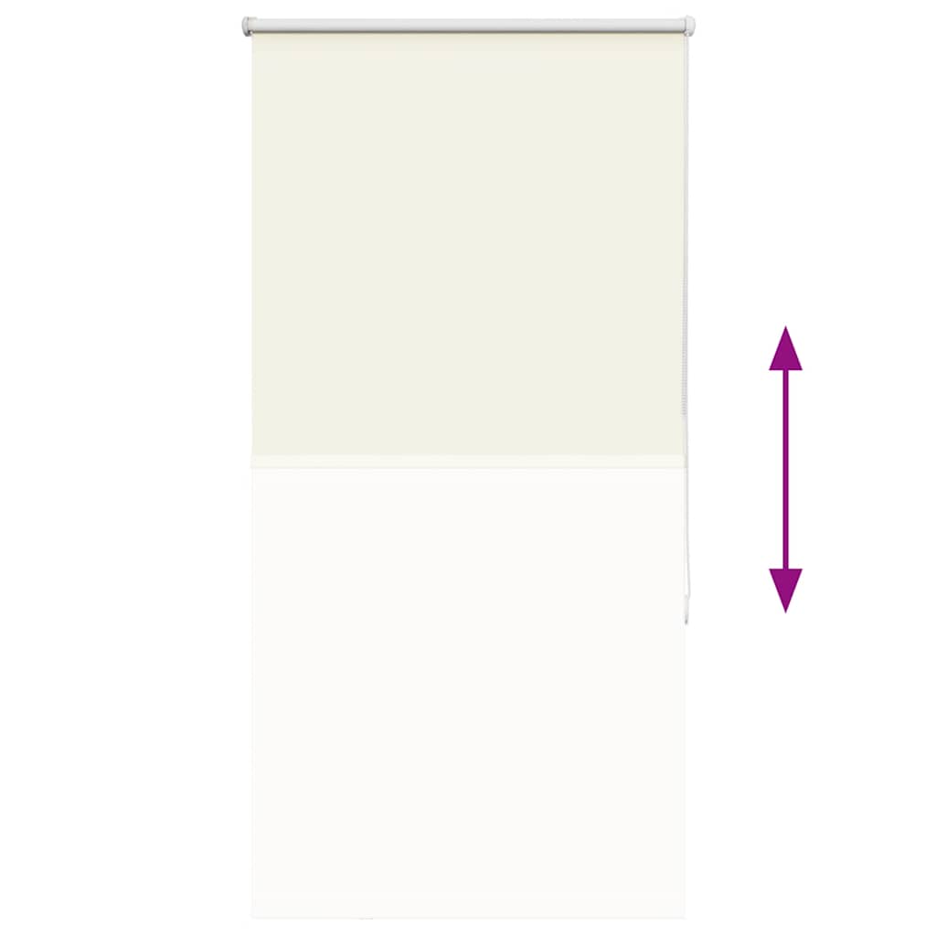 vidaXL Ρολέρ Μπλακάουτ Υπόλευκη 85x130 εκ. Πλάτος υφάσματος 80,7 εκ.