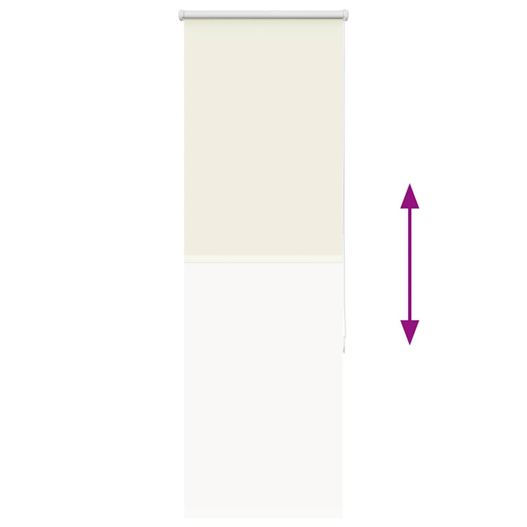 vidaXL Ρολέρ Μπλακάουτ Υπόλευκη 45x150 εκ. Πλάτος υφάσματος 40,7 εκ.