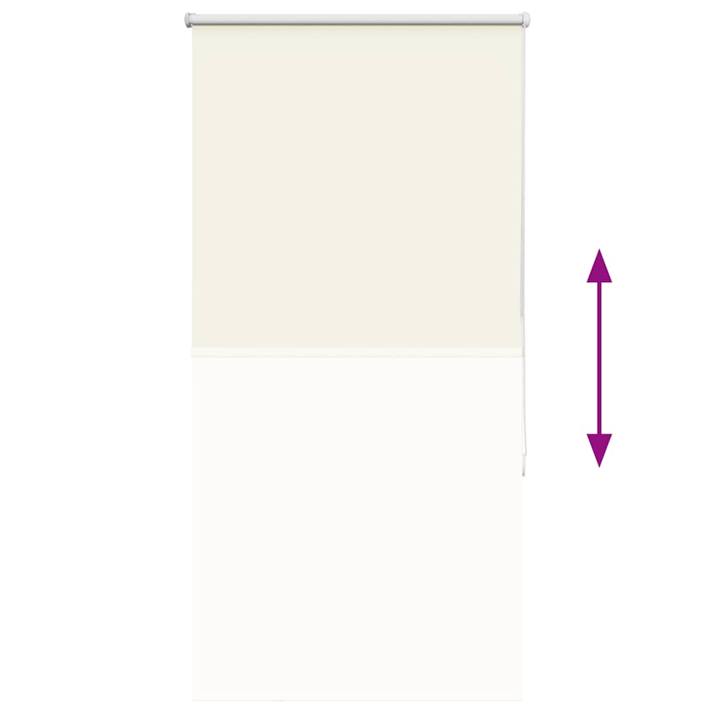vidaXL Ρολέρ Μπλακάουτ Υπόλευκη 80x150 εκ. Πλάτος υφάσματος 75,7 εκ.