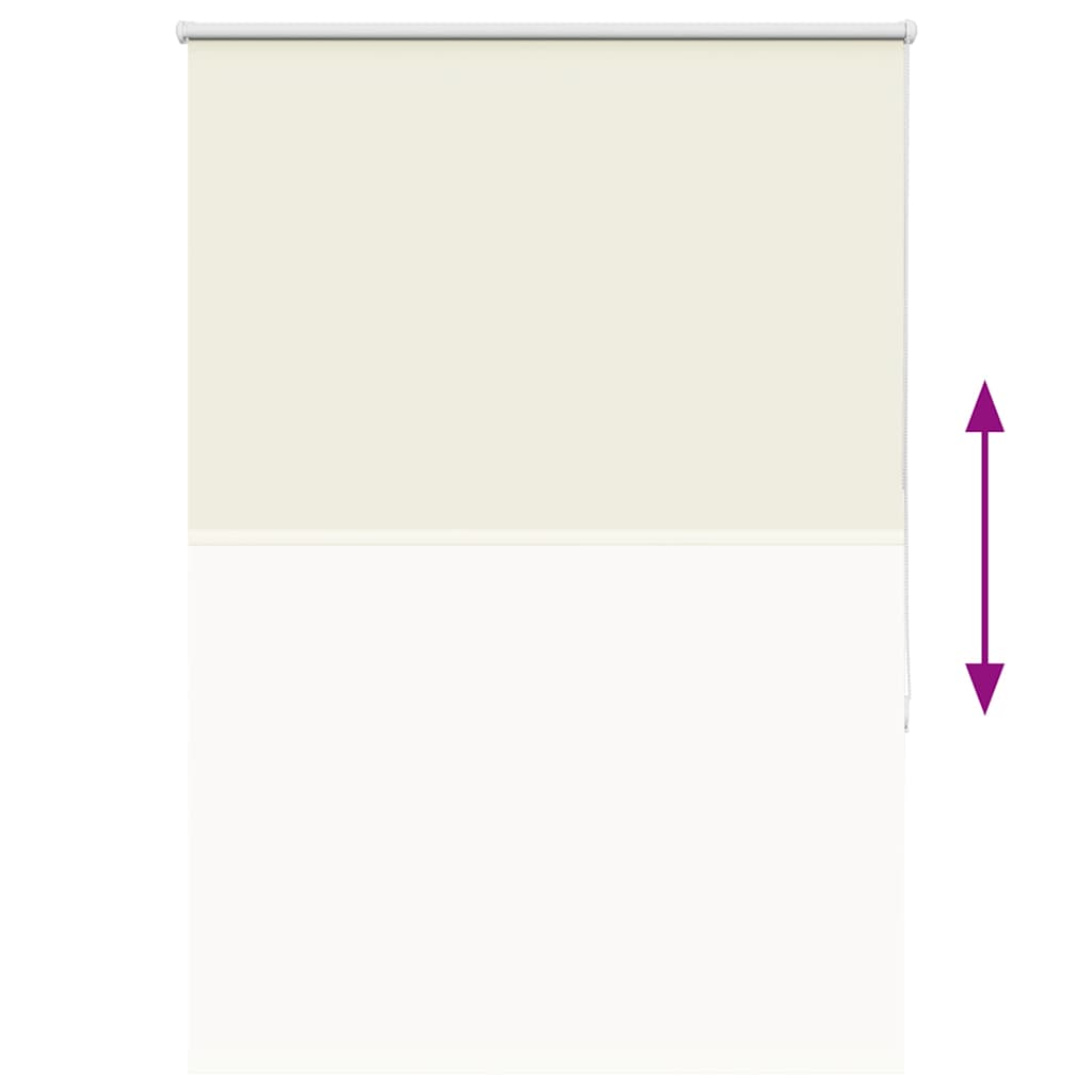 vidaXL Ρολέρ Μπλακάουτ Υπόλευκη 110x150 εκ. Πλάτος υφάσματος 105,7 εκ.