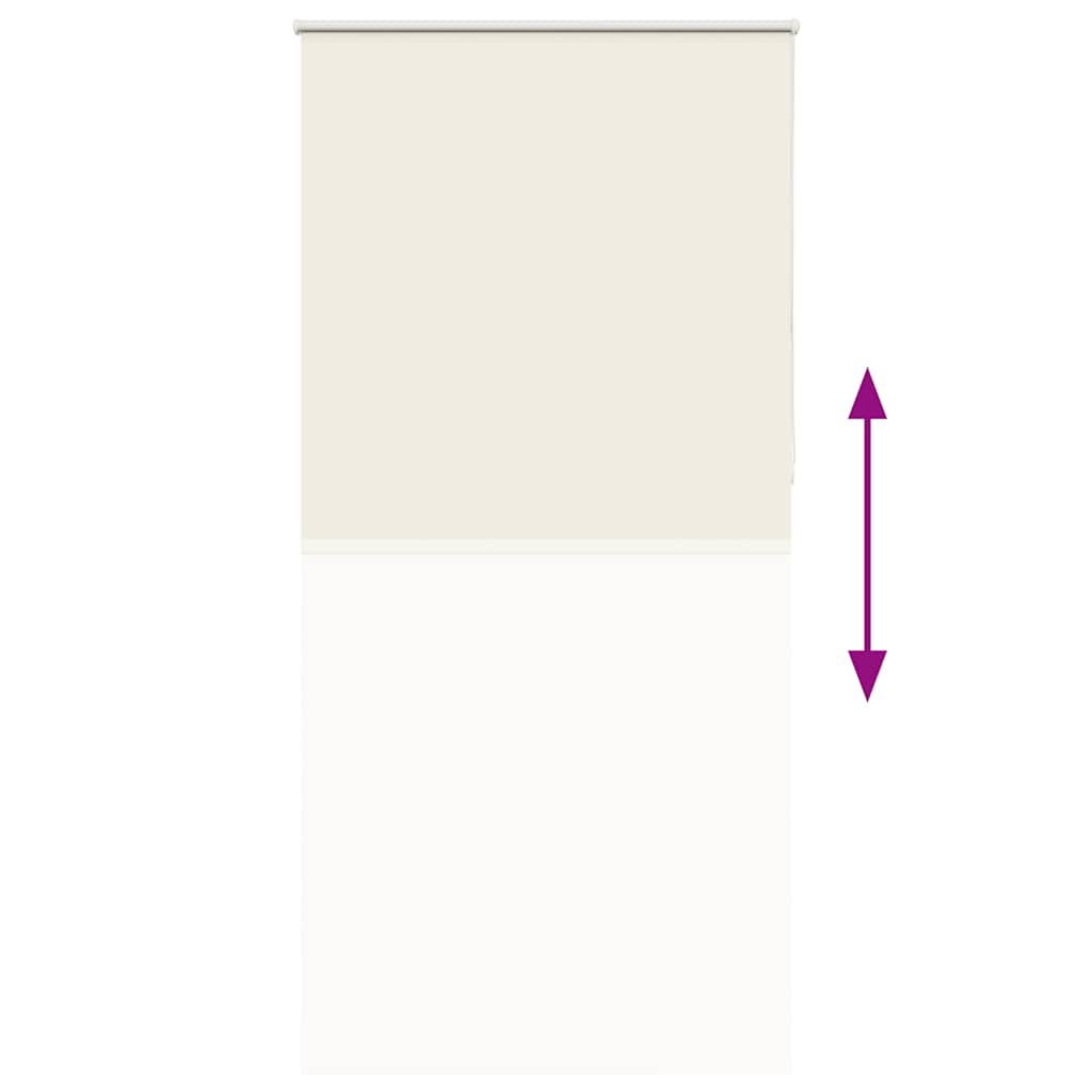 vidaXL Ρολέρ Μπλακάουτ Υπόλευκη 110x210 εκ. Πλάτος υφάσματος 105,7 εκ.