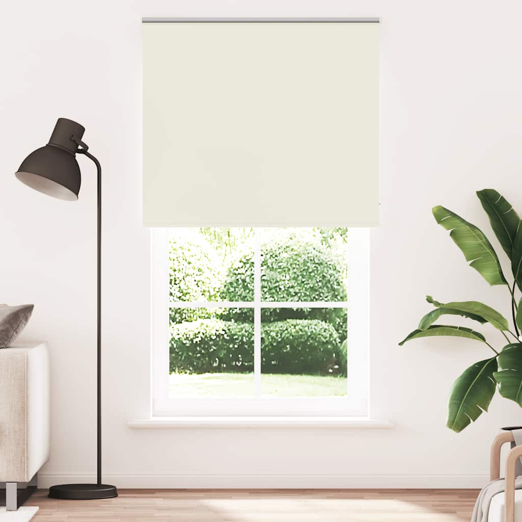 vidaXL Στόρι Συσκότισης Υπόλευκο 135x230 εκ. Πλάτος Υφάσματος 131,6 εκ. Πολυεστέρας